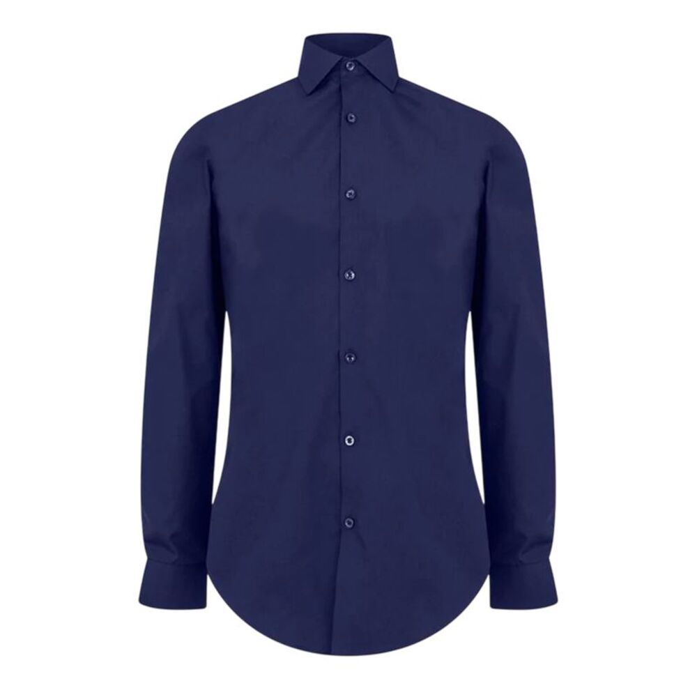 Twisted Tailor Mens Slim Formal Shirt / Navy